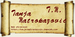 Tanja Matropazović vizit kartica